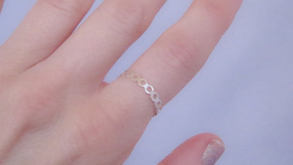 Silver Open Halo Ring