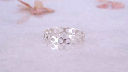 Silver Open Halo Ring