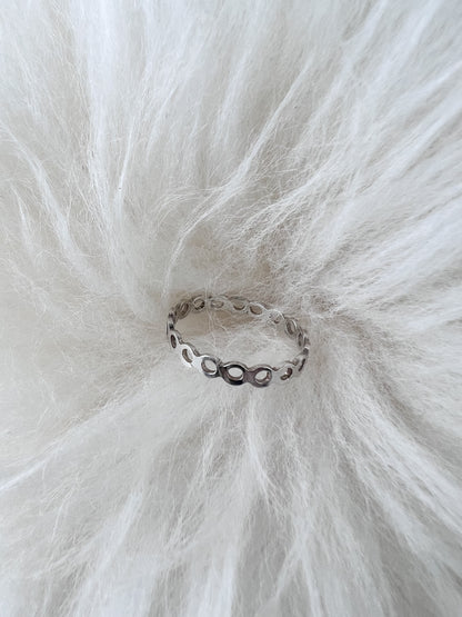 Silver Open Halo Ring