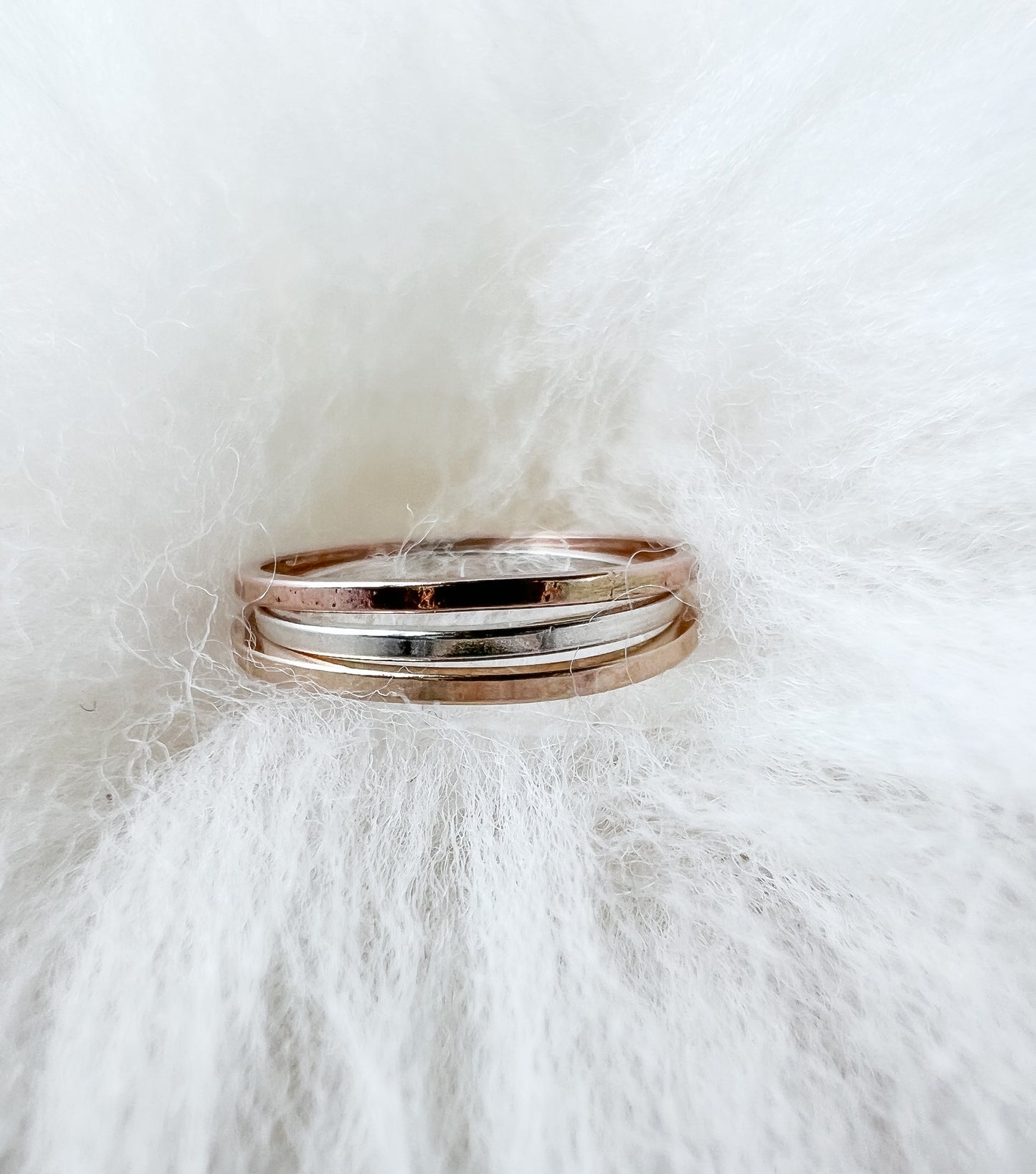 Barely There Square Stack Ring