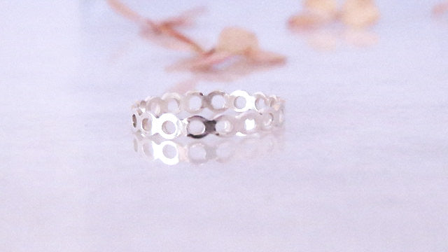 Silver Open Halo Ring