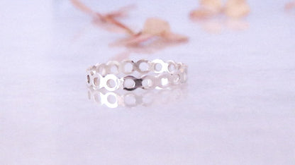 Silver Open Halo Ring