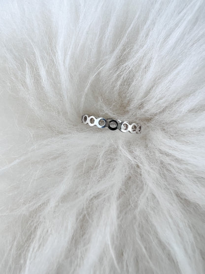 Silver Open Halo Ring