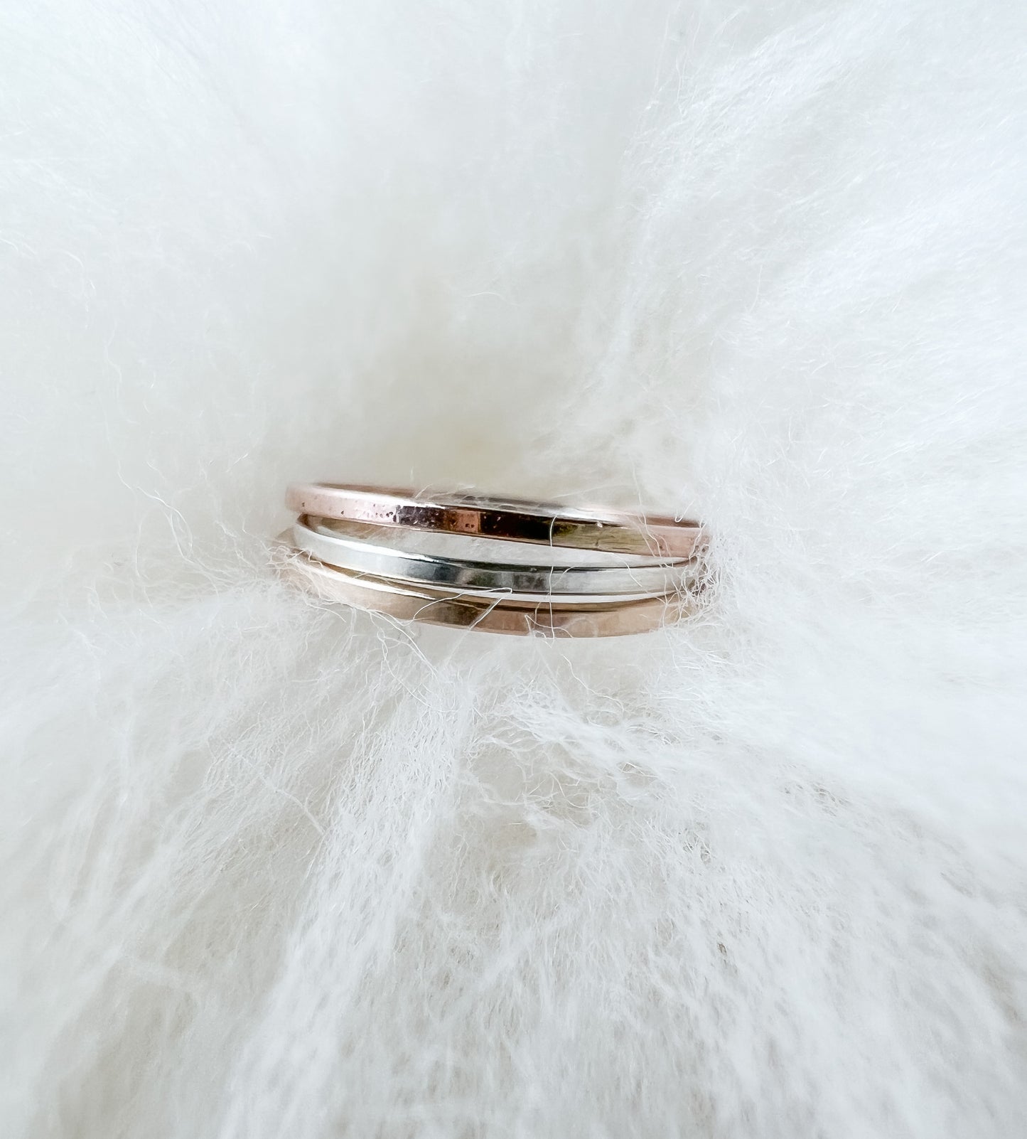 Barely There Square Stack Ring