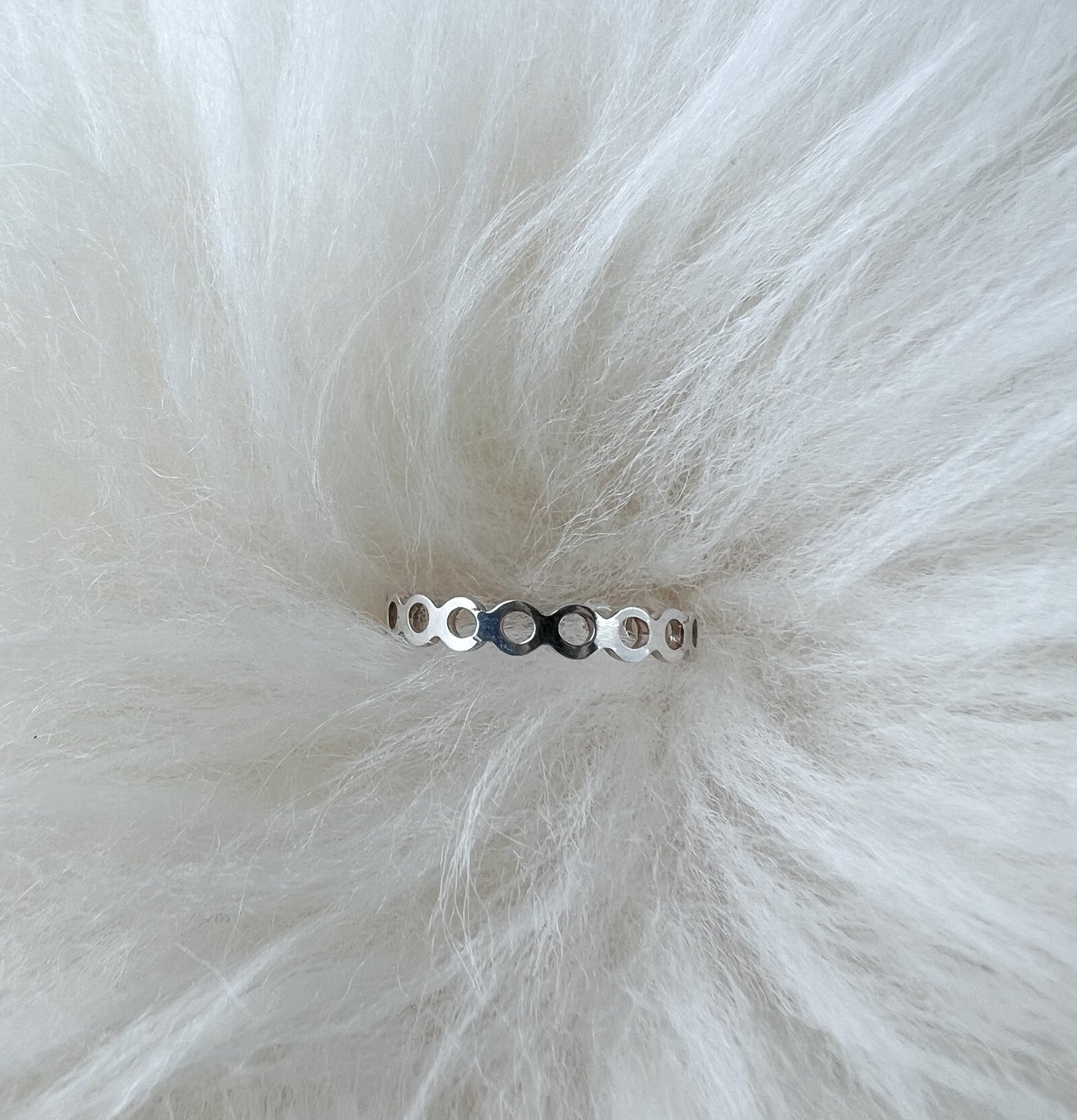 Silver Open Halo Ring