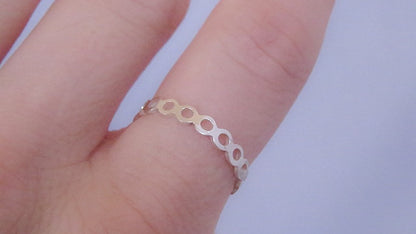 Silver Open Halo Ring