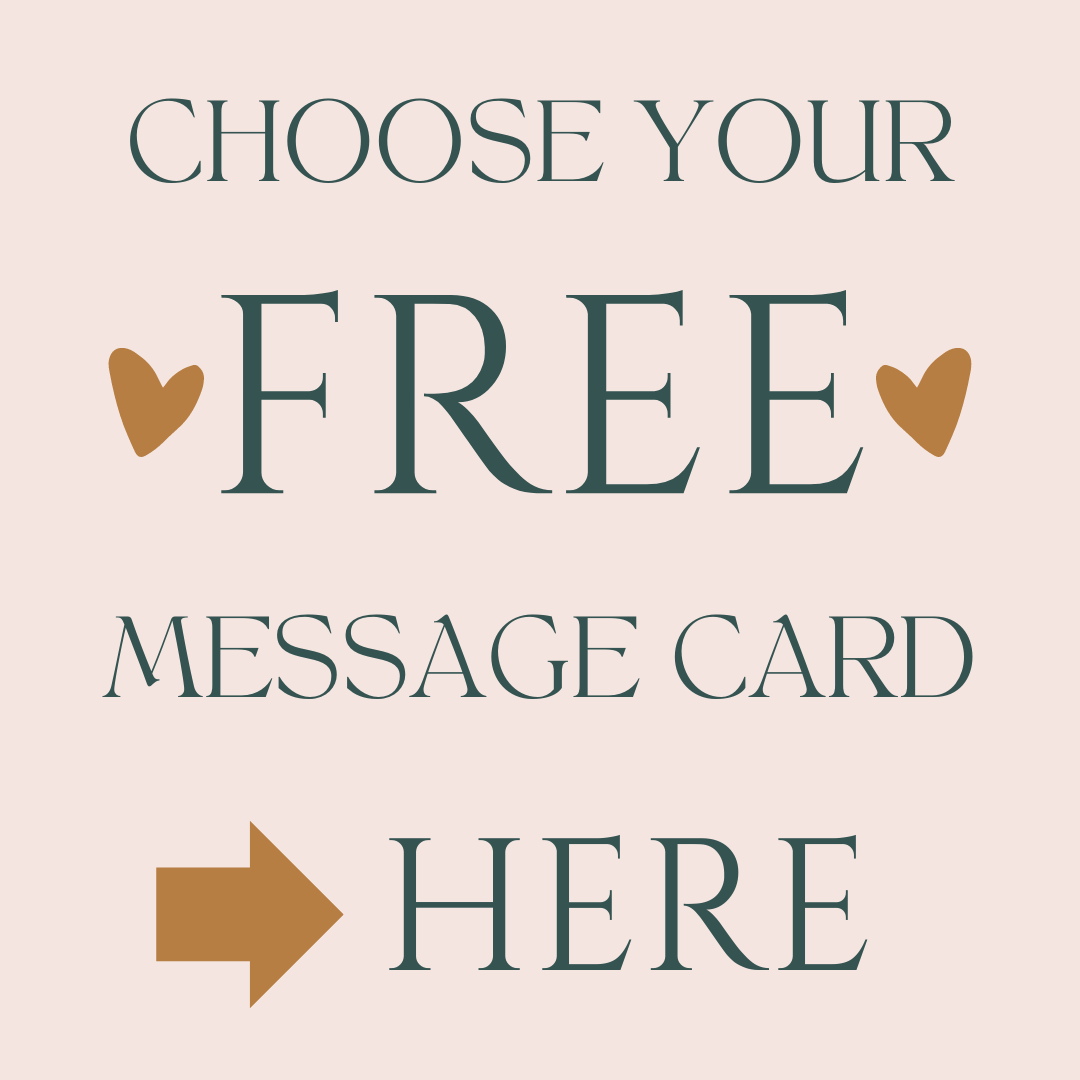 Free Message Card with Purchase of Jewelry- Initial Love Jewelry