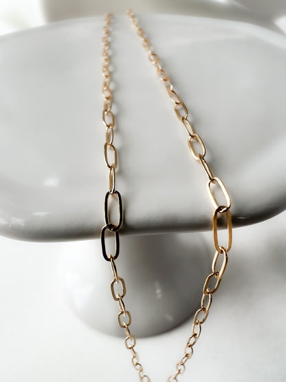 Linked Paperclip Necklace