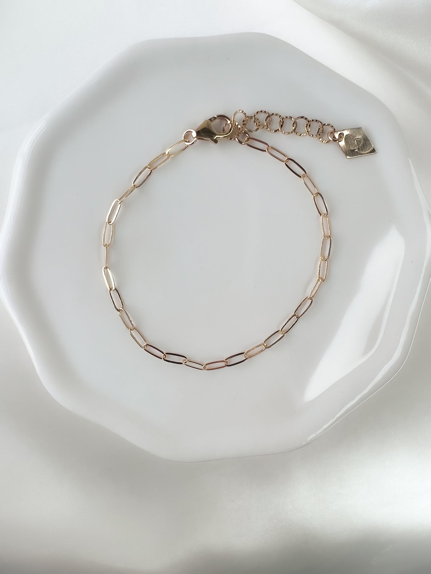 Linked Paperclip Chain Bracelet