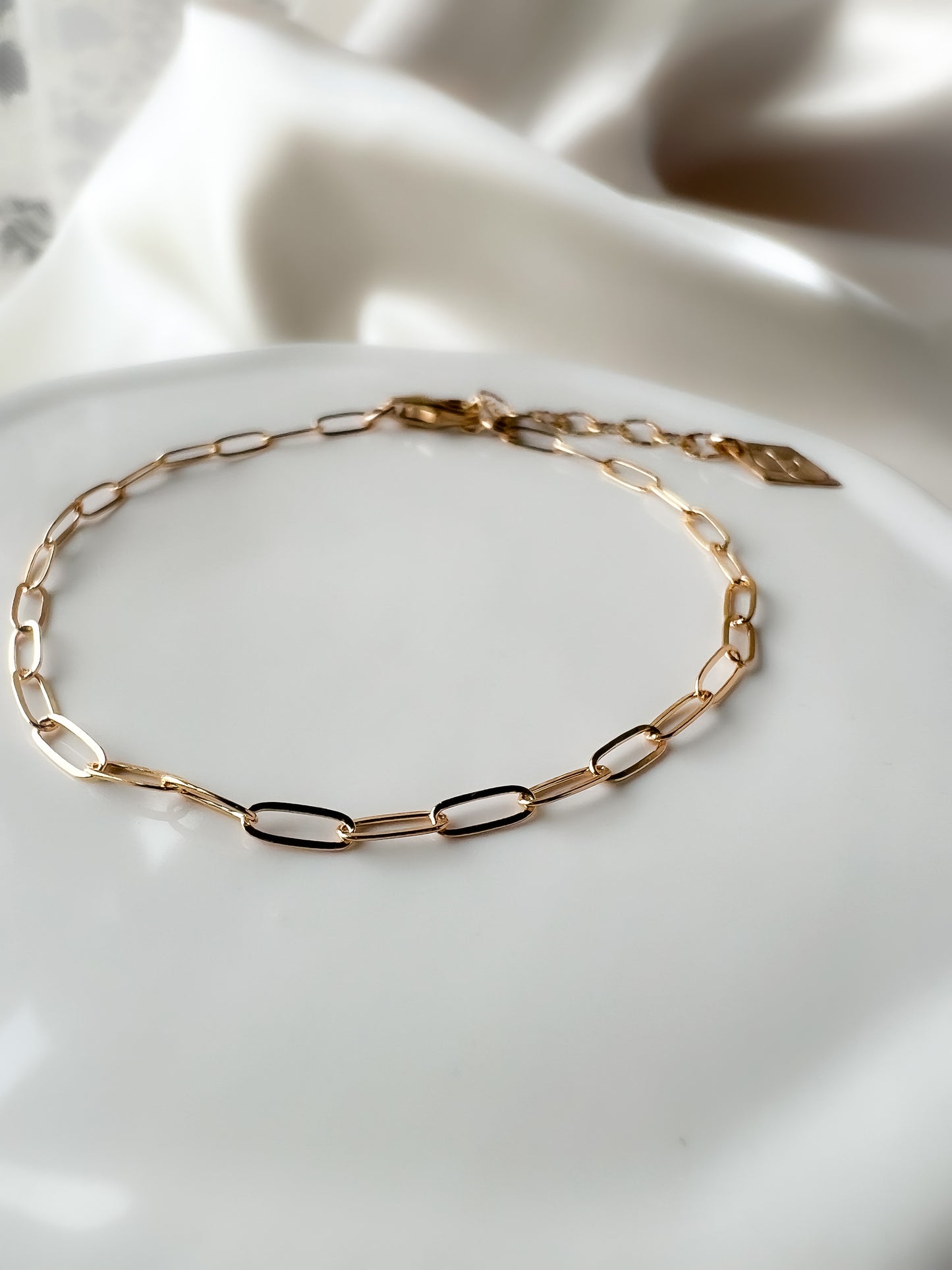 Linked Paperclip Chain Bracelet