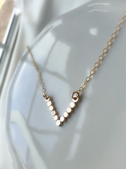 Halo Chevron Necklace