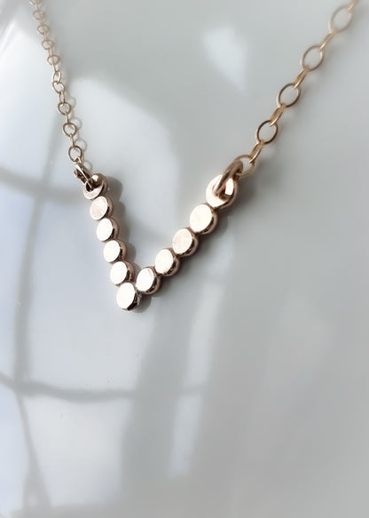 Halo Chevron Necklace