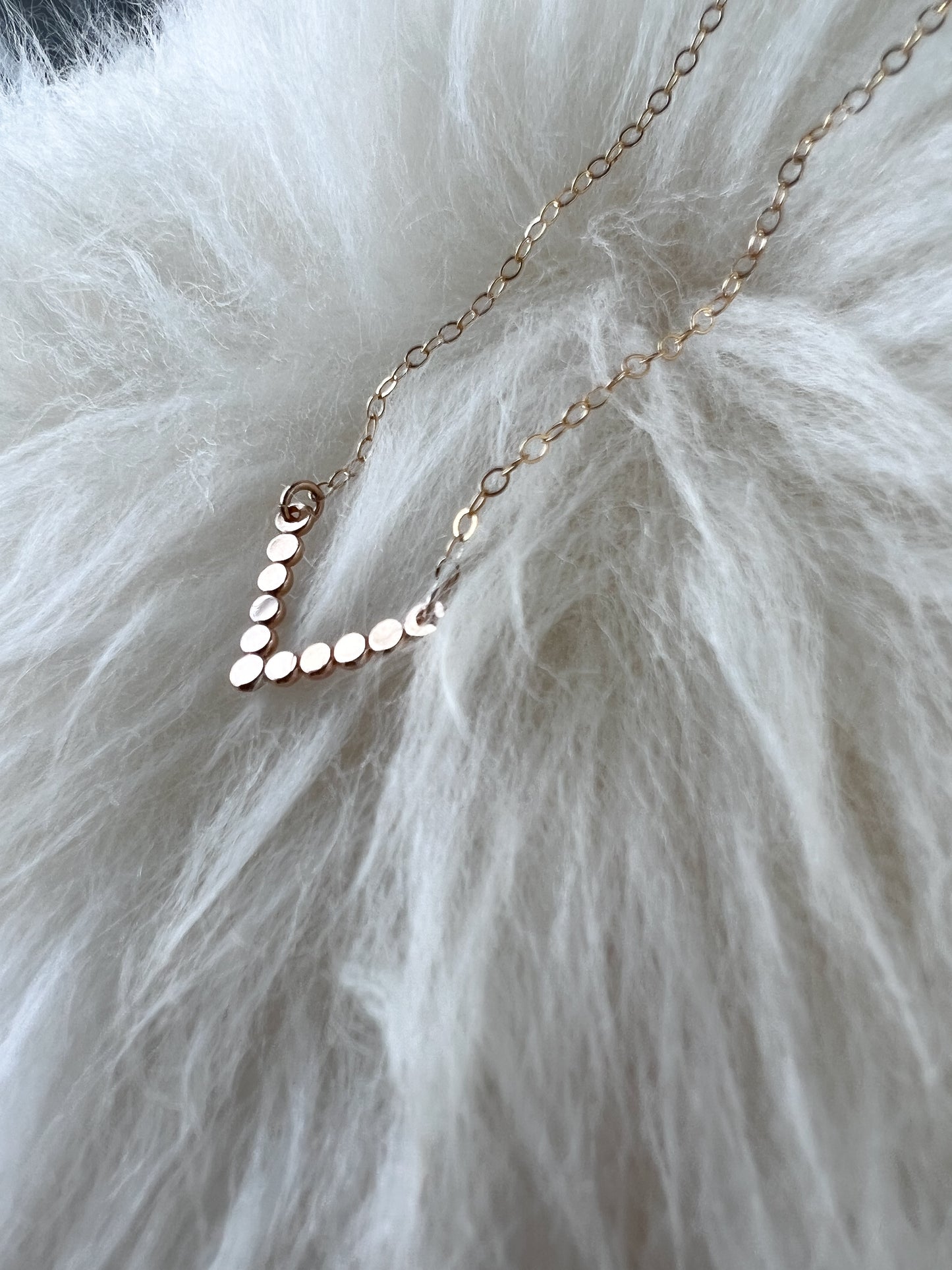 Halo Chevron Necklace