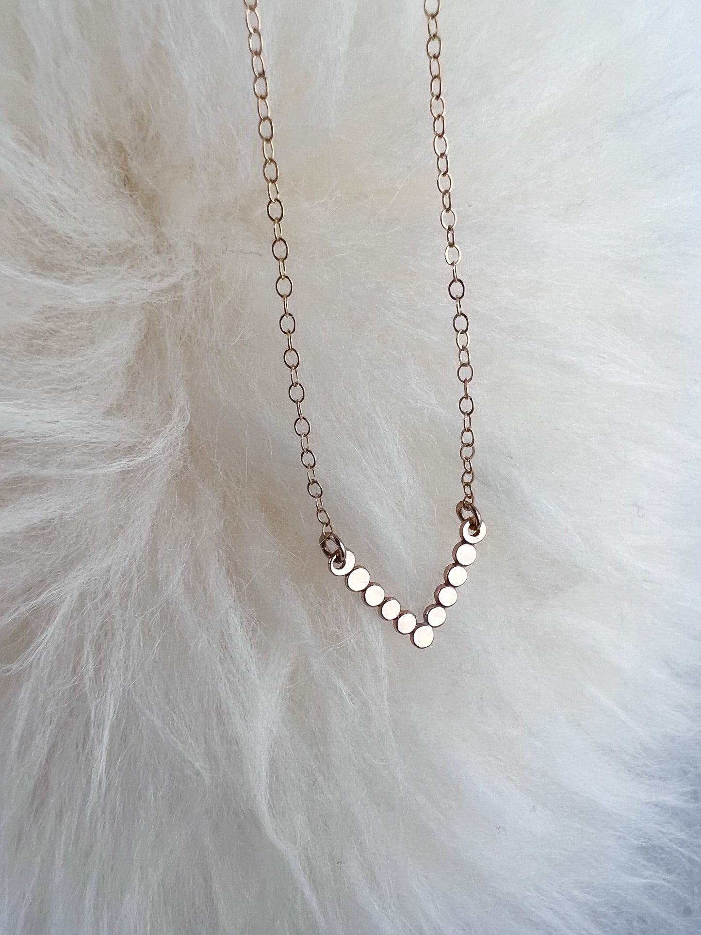 Halo Chevron Necklace