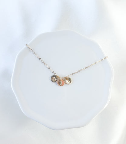 Tiny Initial Necklace