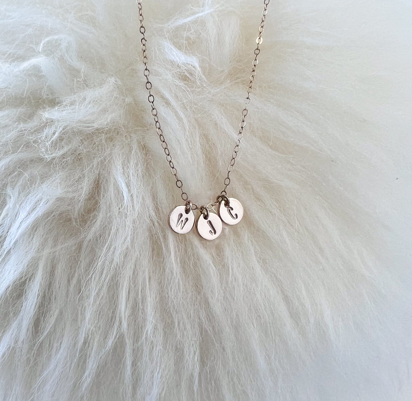 Tiny Initial Necklace