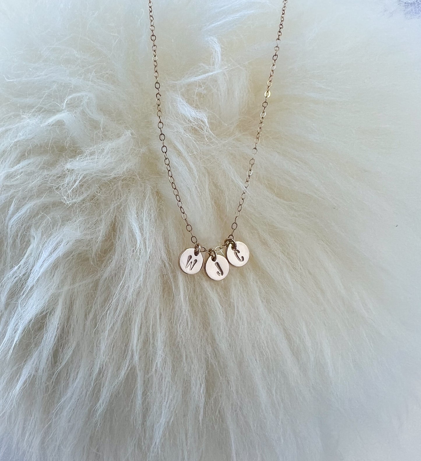 Tiny Initial Necklace