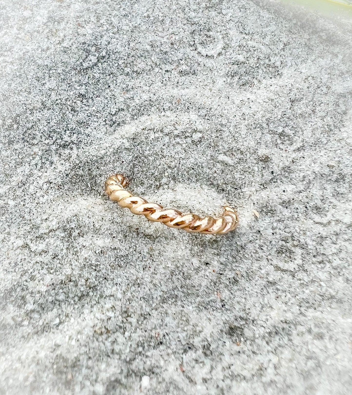 Thick Gold Filled Twisted Ring