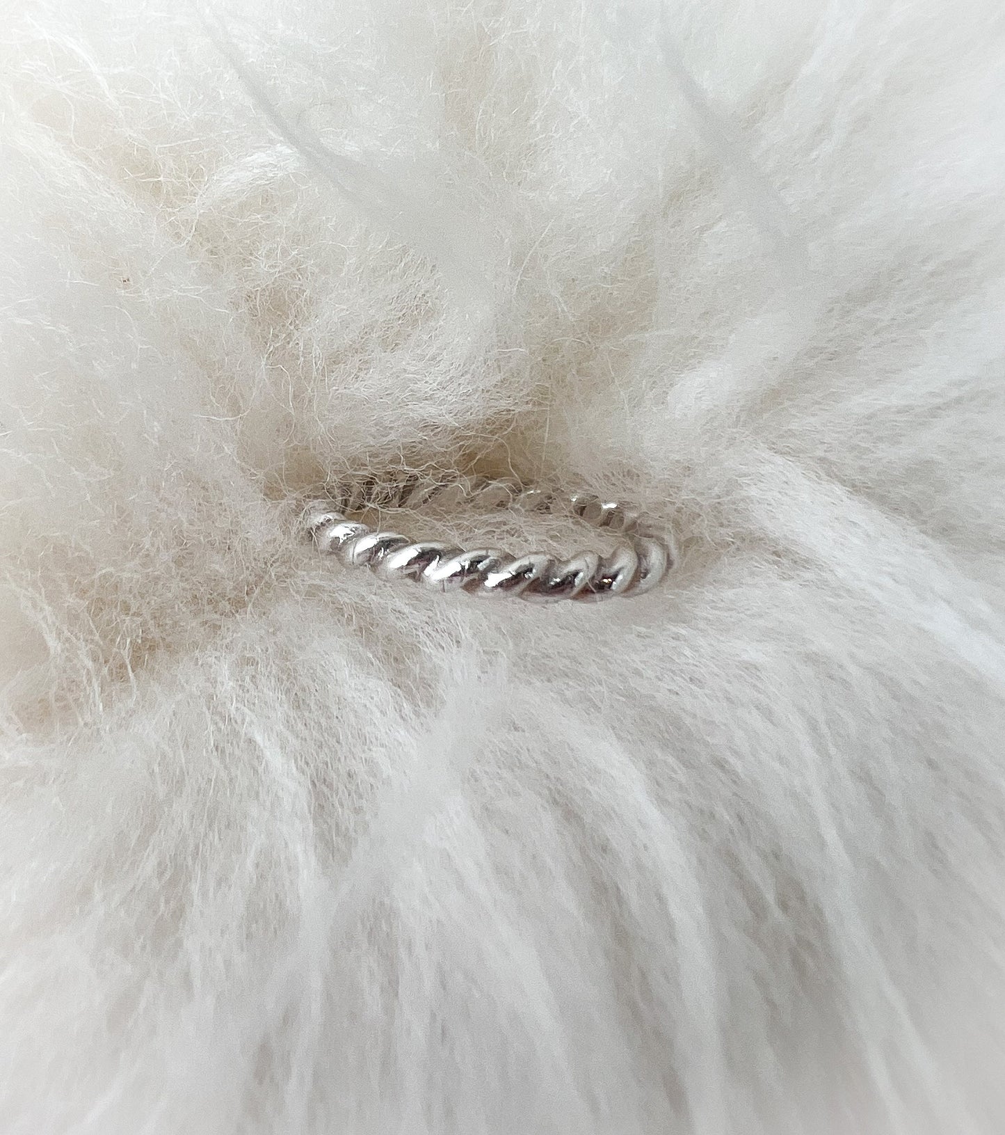 Thick Silver Twisted Ring