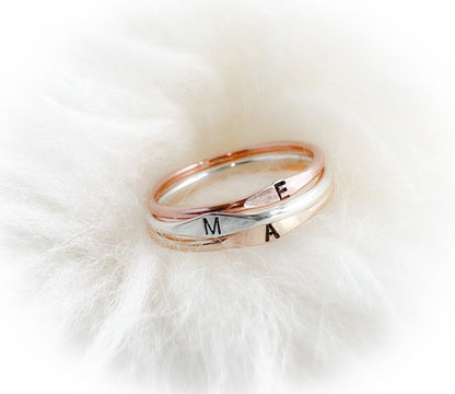 Dainty Initial Stacking Rings